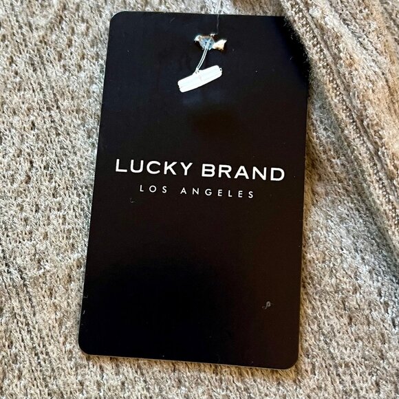 Lucky Brand Square Neck Pointelle Button Front Top in Gray (XS) New with Tag - Picture 12 of 15